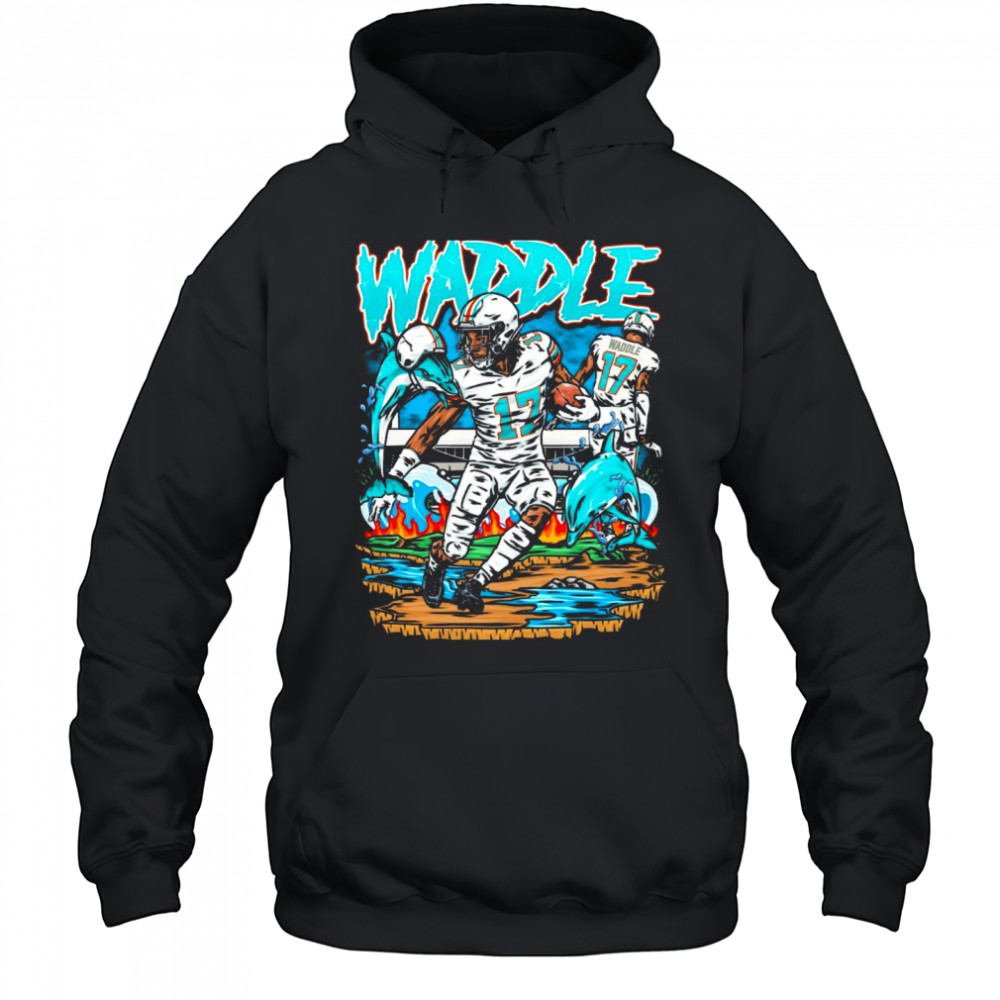 Jaylen Waddle Miami Dolphins NFL Planet Euphoria Art 2025 t-shirt Hoodie