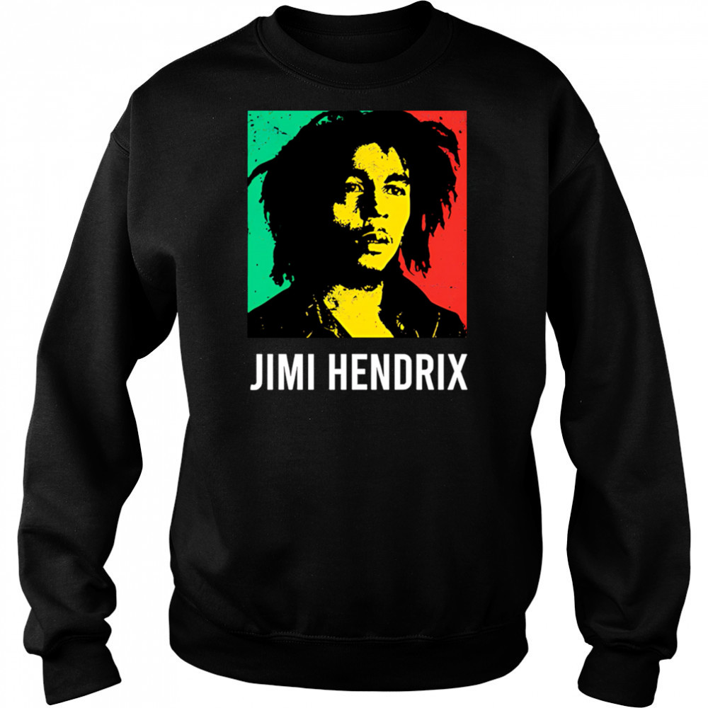 Jimi Hendrix Bob Marley shirt Hoodie