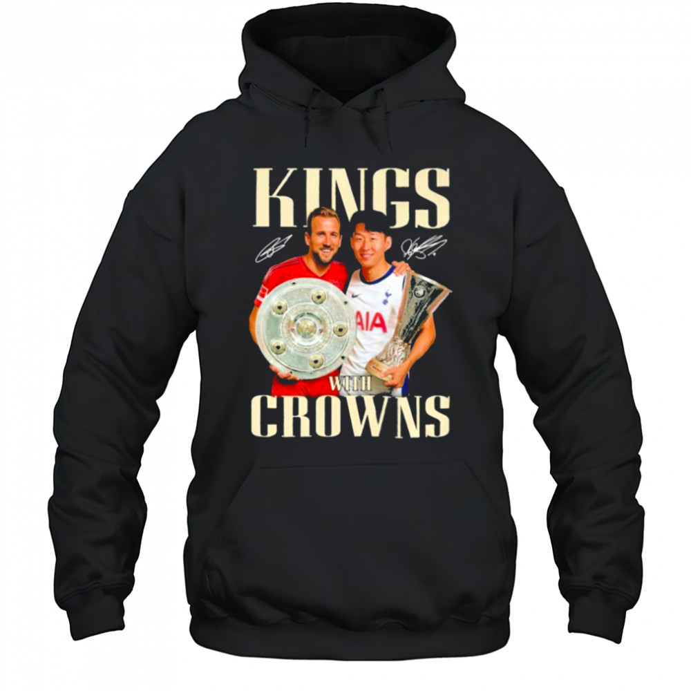 King With Crowns Son Heung Min x Harry Kane Signatures T shirts Hoodie