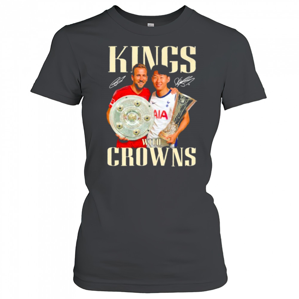 King With Crowns Son Heung Min x Harry Kane Signatures T shirts Women's T-shirt