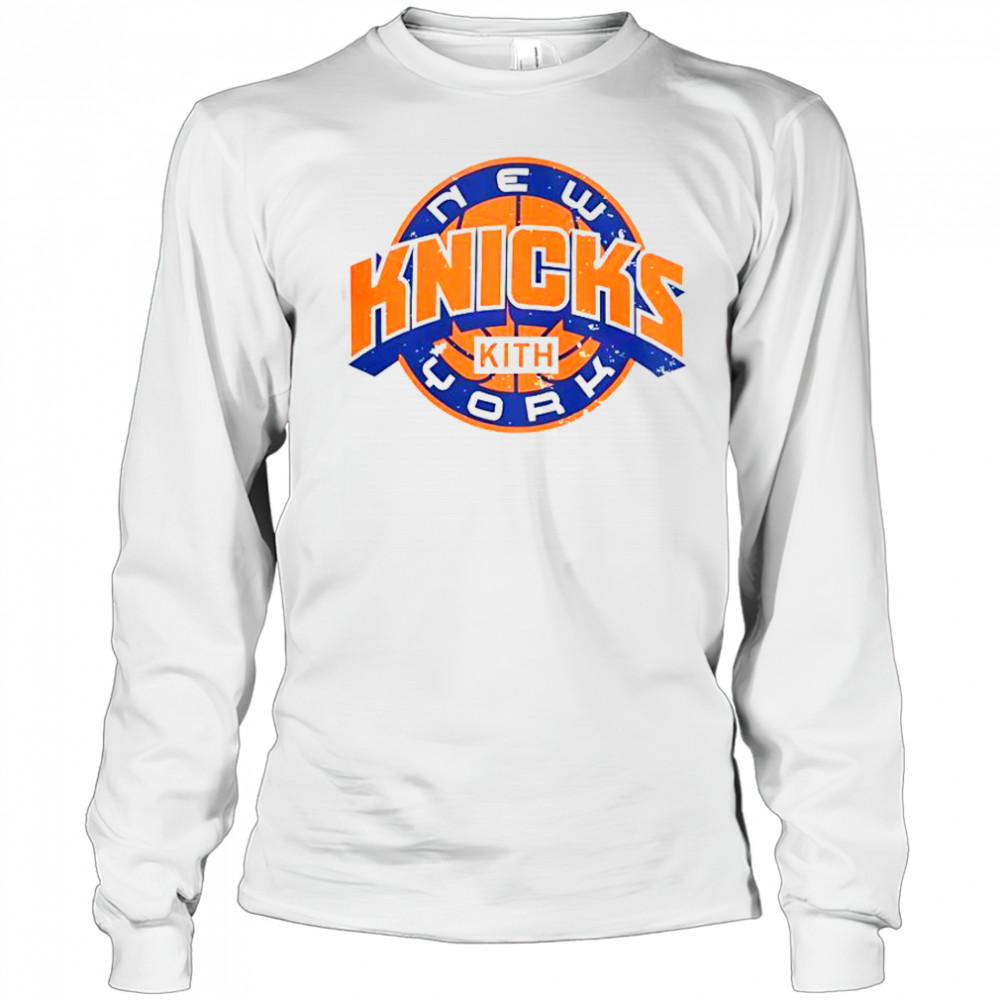 Kith For The New York Knicks NBA Playoffs 2025 T-Shirt Long Sleeved