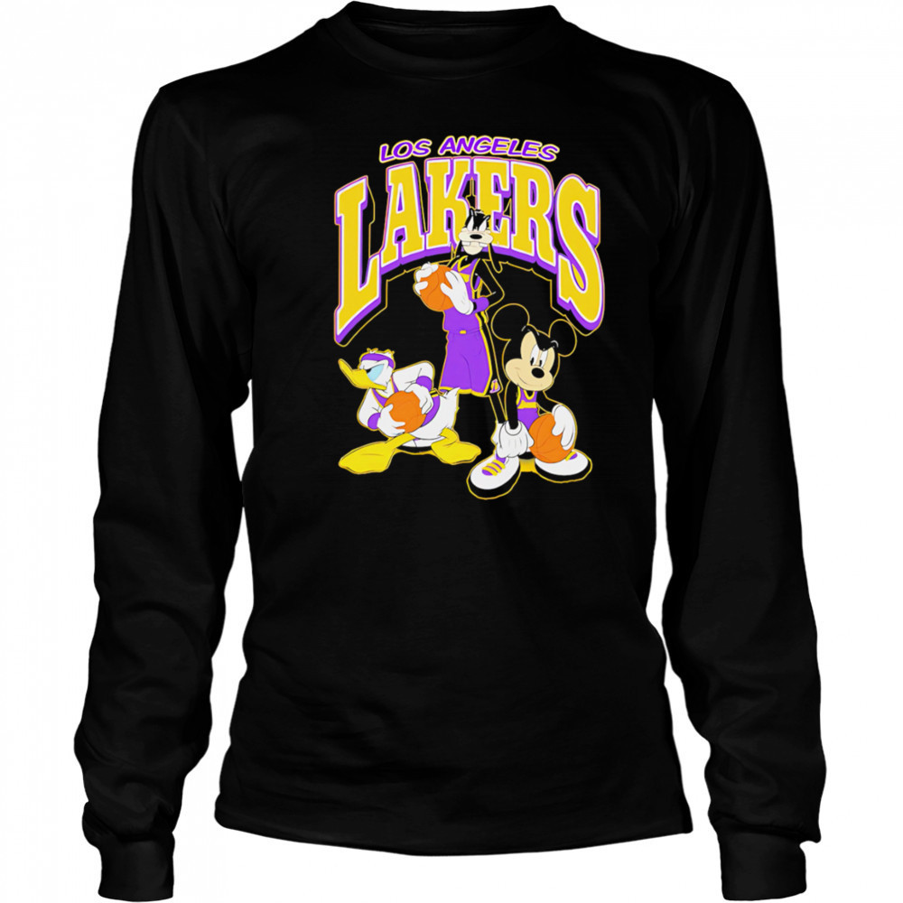 Lakers Disney Mickey Squad LA shirt Long Sleeved