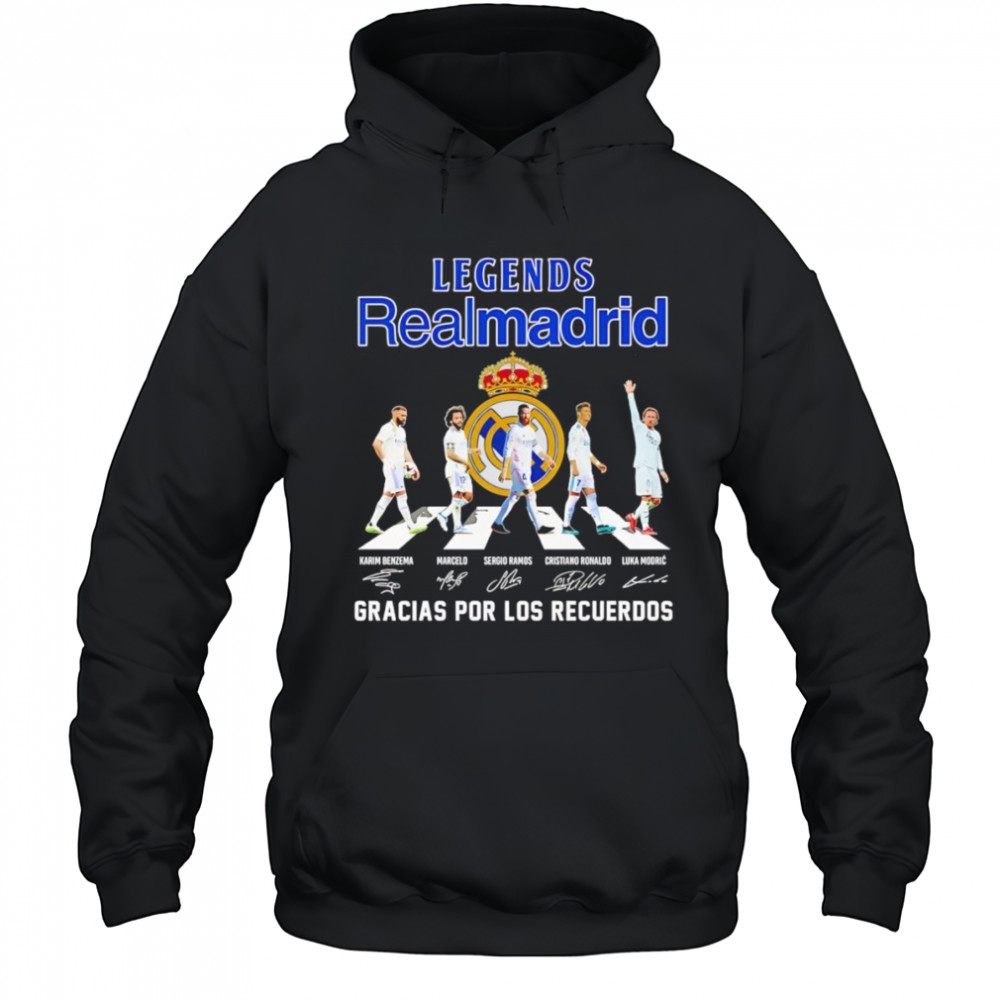 Legends Realmadrid gracias por los recuerdos shirt Hoodie