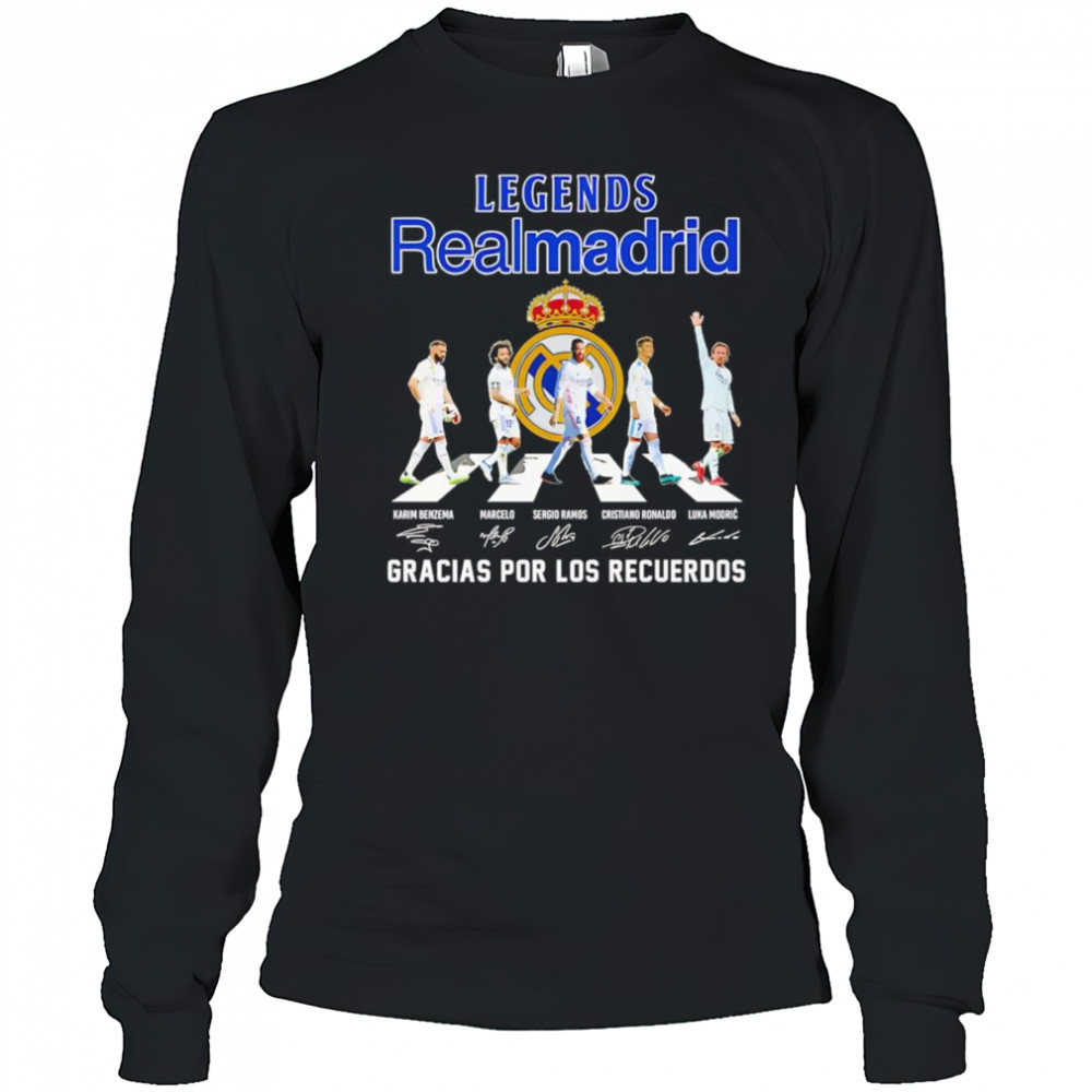 Legends Realmadrid gracias por los recuerdos shirt Long Sleeved