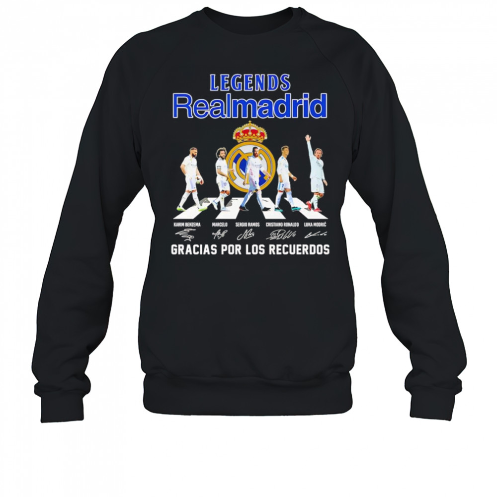 Legends Realmadrid gracias por los recuerdos shirt Sweatshirt