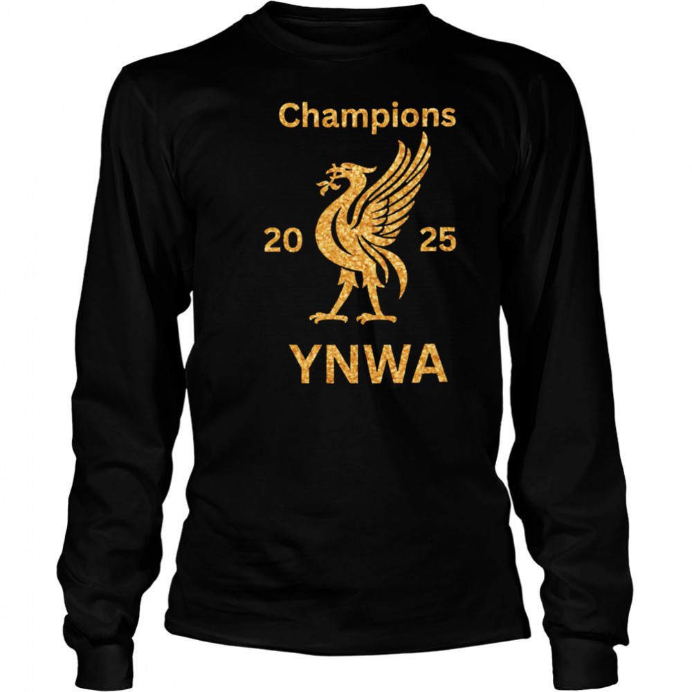 Liverpool Champions 2025 YNWA retro shirt Long Sleeved