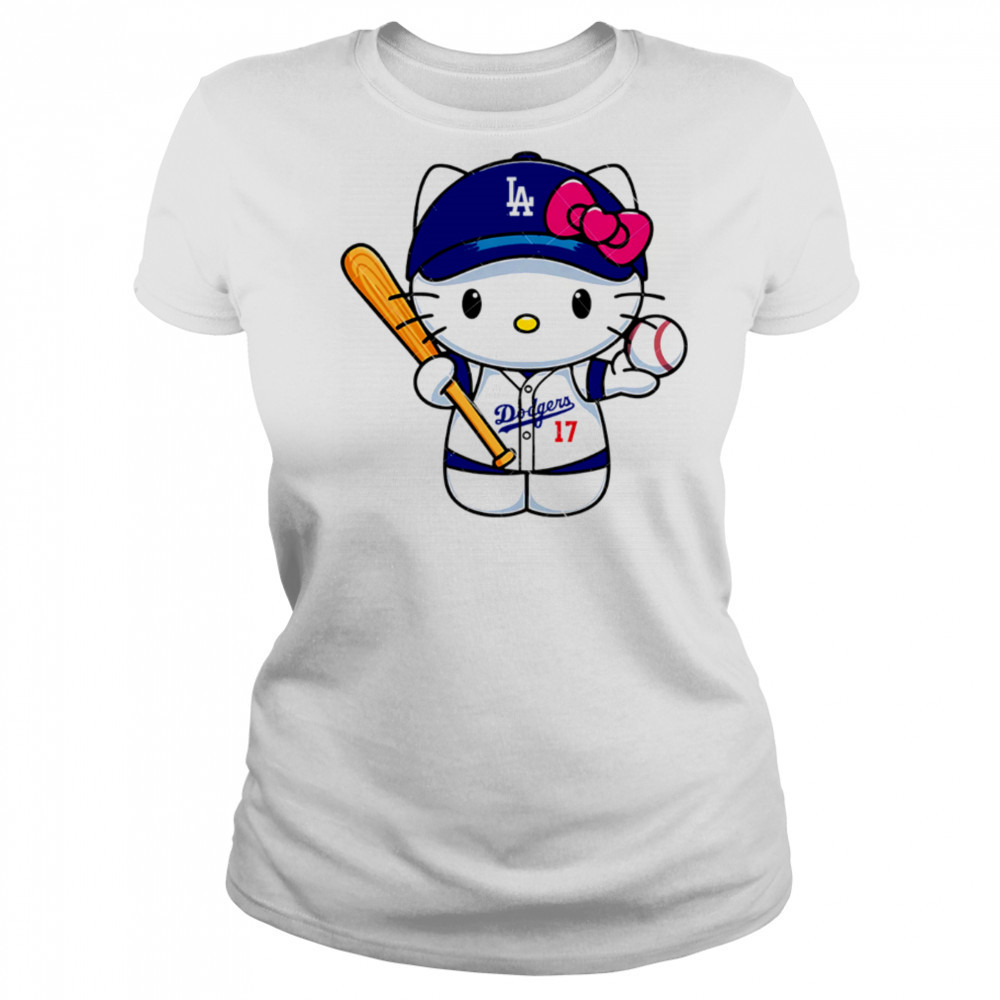 Los Angeles Dodgers Hello Kitty Hello Kitty Baseball shirt Women's T-shirt