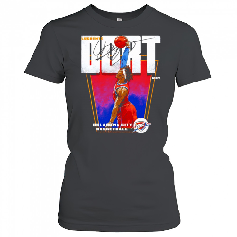 Luguentz Dort Oklahoma City Thunder NBA player basketball signature shirt Women's T-shirt