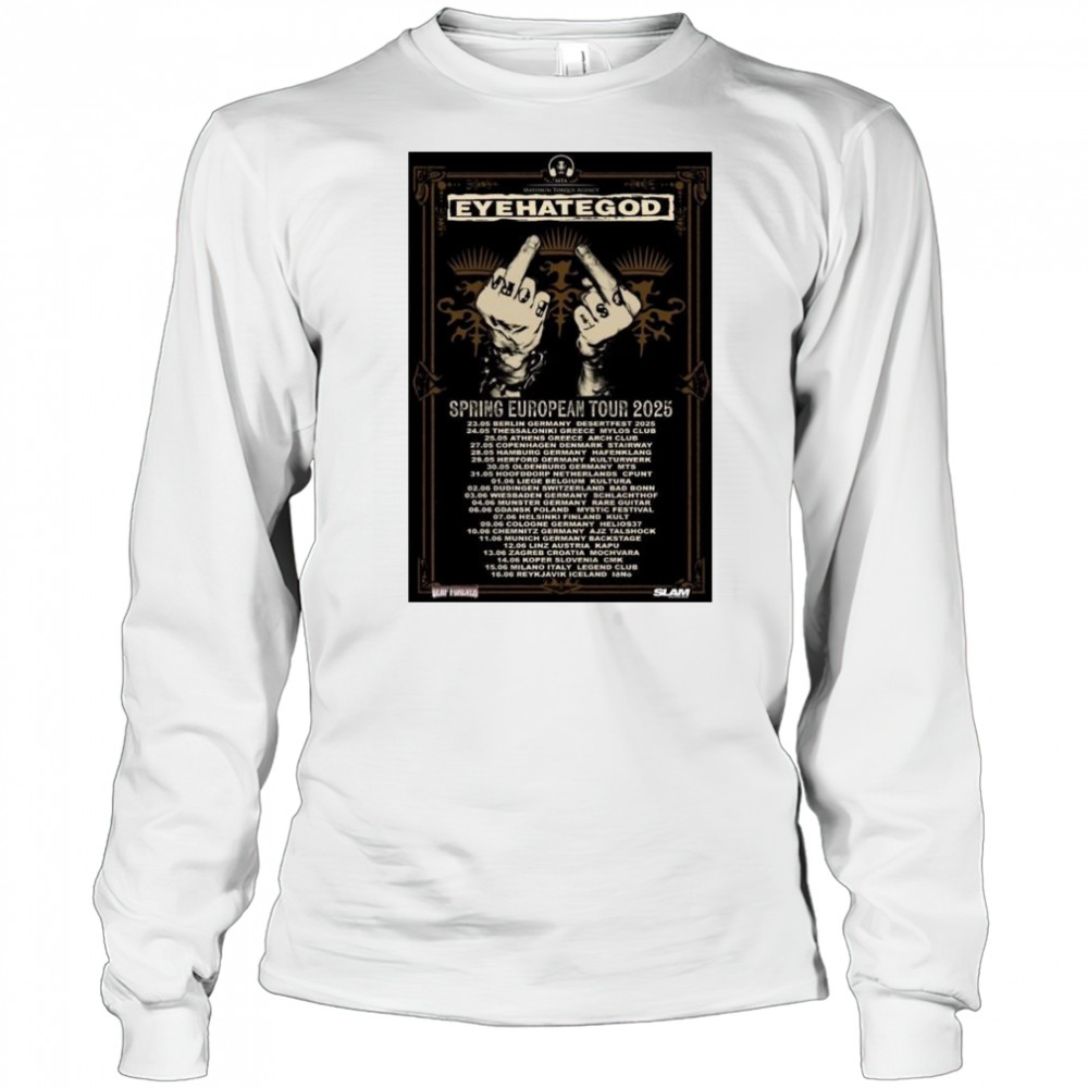 Maximum Torque Agency Eyehategod Spring European Tour 2025 Dates t-shirt Long Sleeved