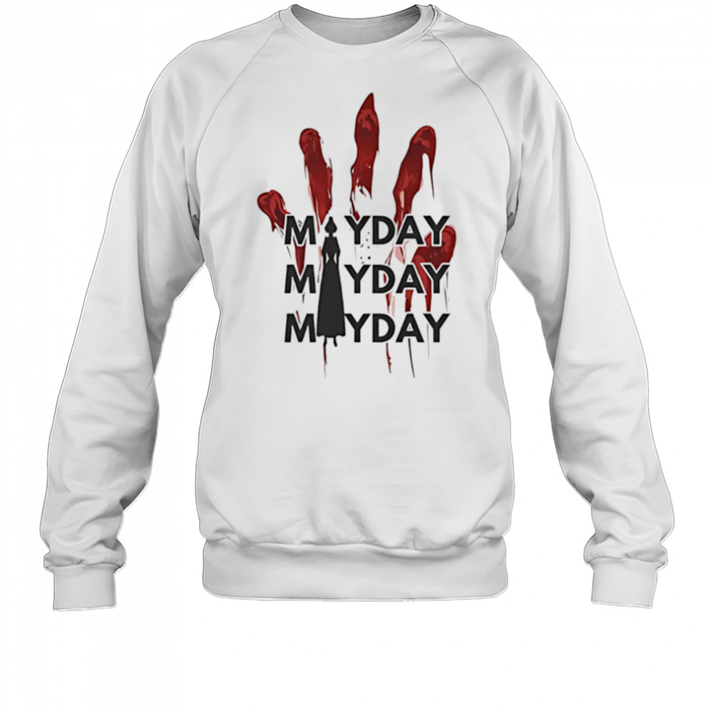 Mayday mayday mayday red handprint resist shirt Sweatshirt