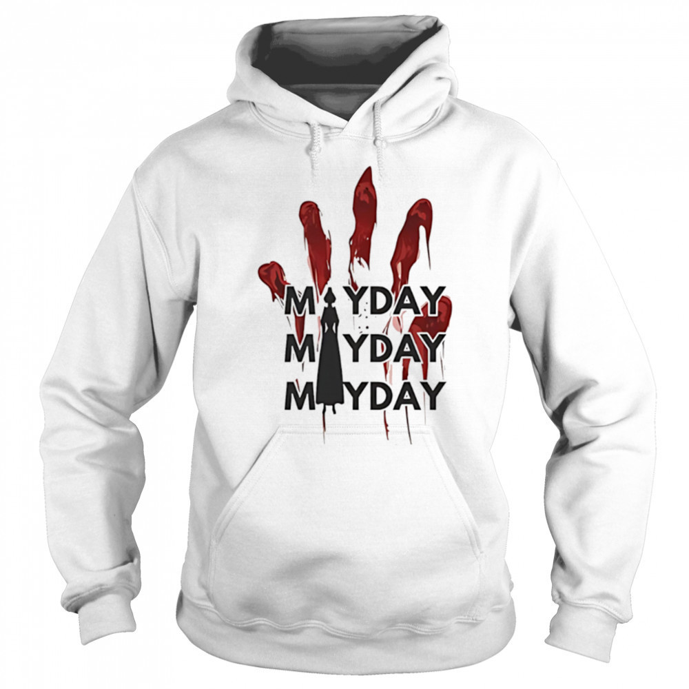 Mayday mayday mayday red handprint resist shirt Sweatshirt
