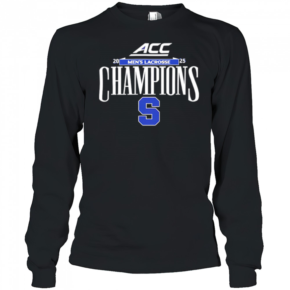 Men’s Lacrosse 2025 ACC Champs Locker Room shirt Long Sleeved