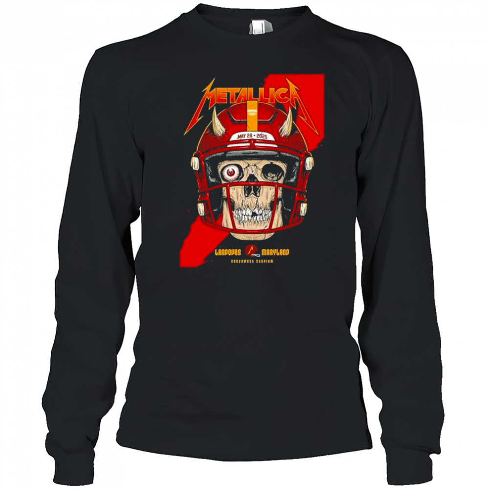 Metallica M72 Landover Pop Up Shop At Northwest Stadium In Washington DC United States On May 28 2025 shirt Long Sleeved