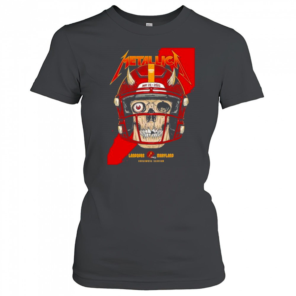 Metallica M72 Landover Pop Up Shop At Northwest Stadium In Washington DC United States On May 28 2025 shirt Women's T-shirt