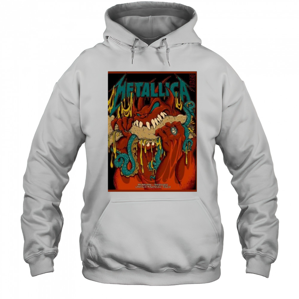 Metallica May 25 2025 Philadelphia Pennsylvania M72 Philly Night 2 At Lincoln Financial Field t-shirt Hoodie