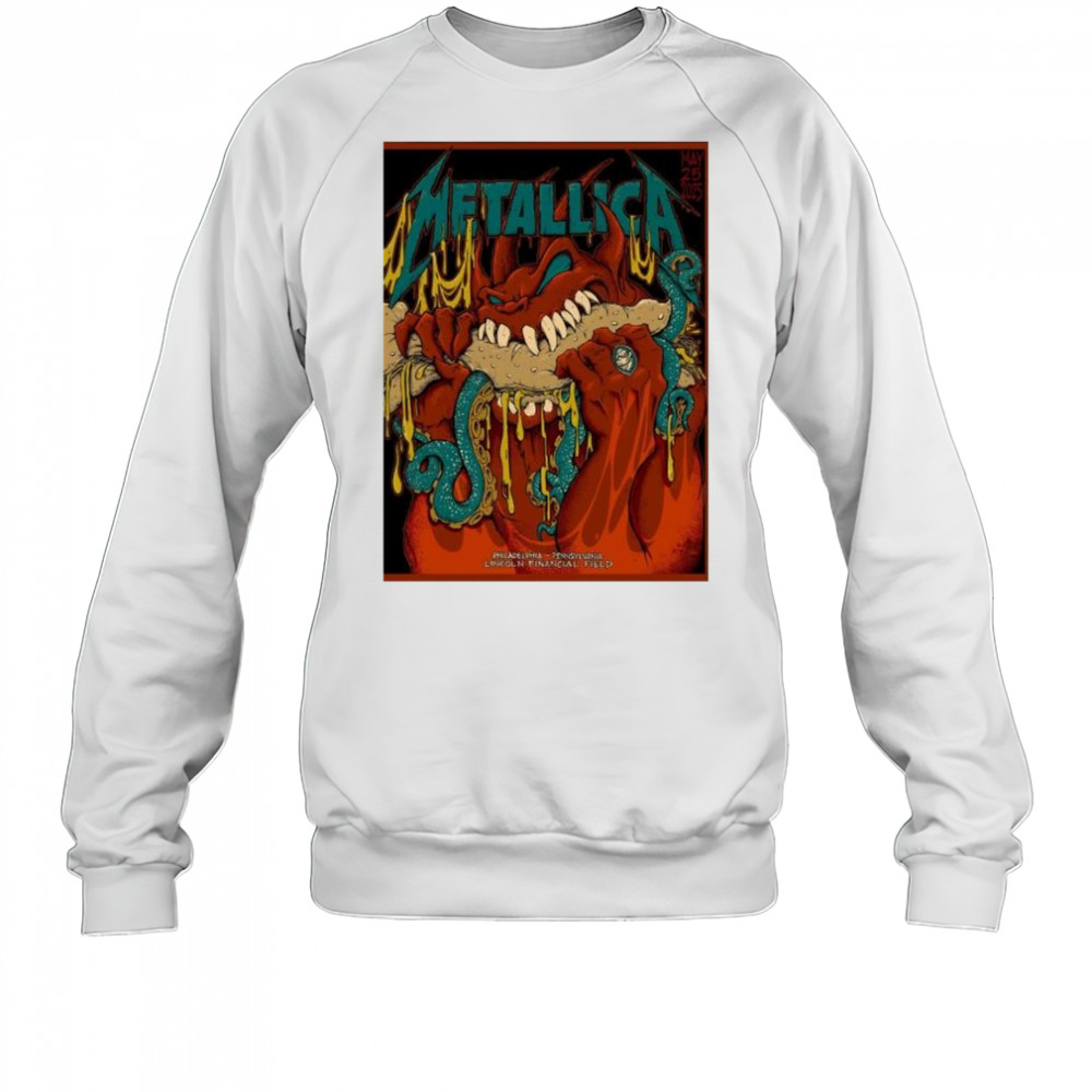 Metallica May 25 2025 Philadelphia Pennsylvania M72 Philly Night 2 At Lincoln Financial Field t-shirt Sweatshirt