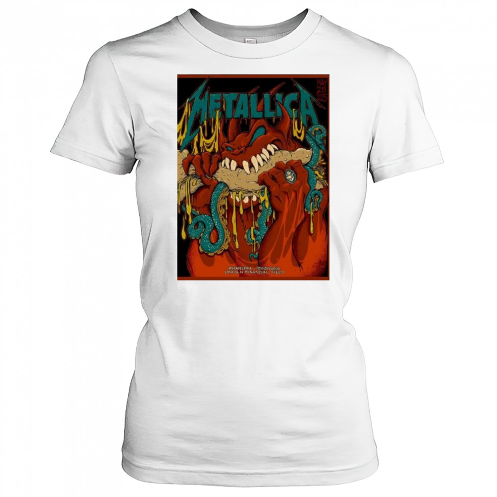 Metallica May 25 2025 Philadelphia Pennsylvania M72 Philly Night 2 At Lincoln Financial Field t-shirt Women's T-shirt