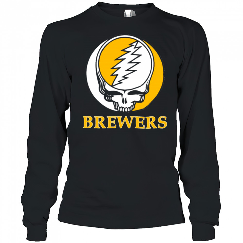Milwaukee Brewers Grateful Dead logo shirt Long Sleeved