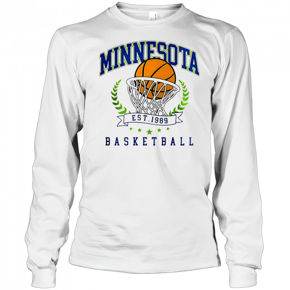 Minnesota Basketball Vintage Style shirt Long Sleeved