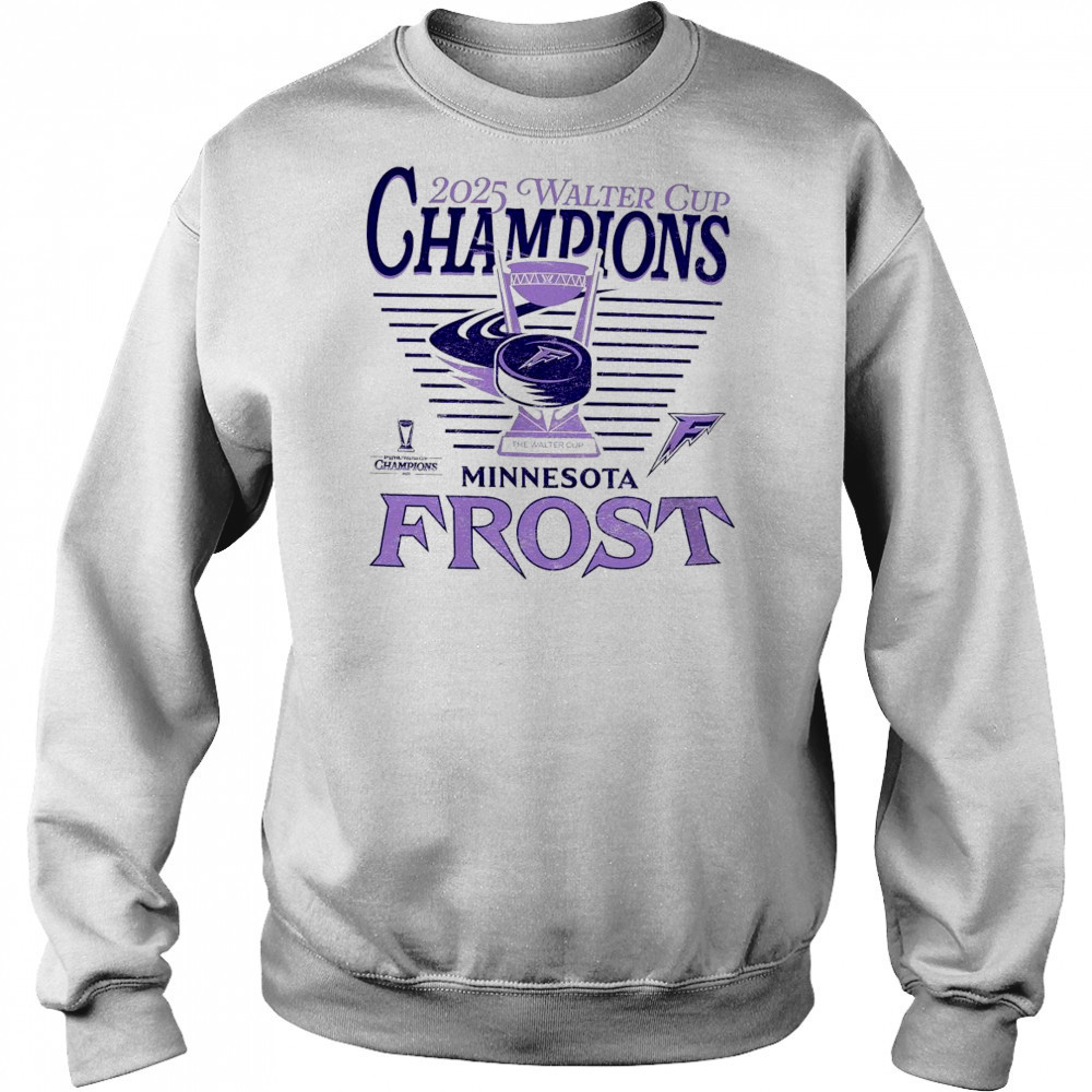 Minnesota Frost Stadium Essentials Championship Upwards 25 Crew Shirt Hoodie