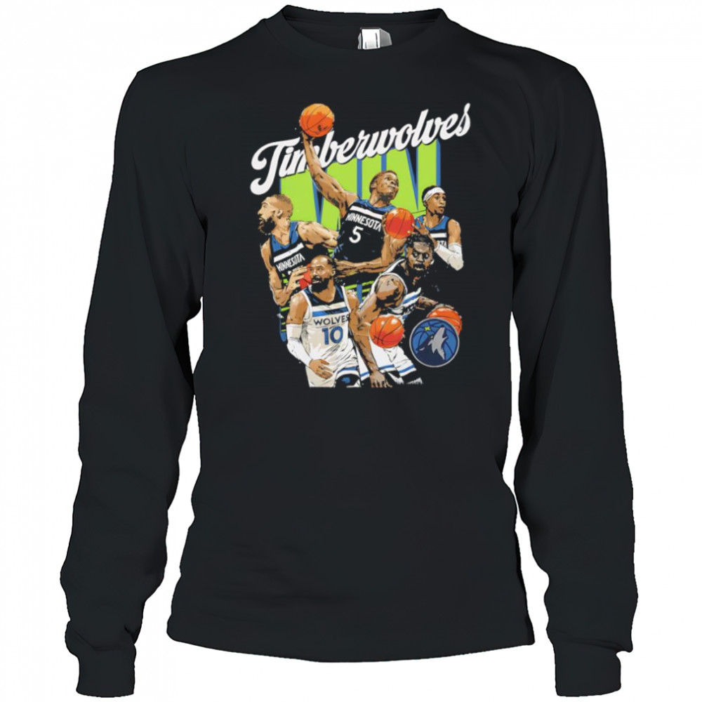 Minnesota Timberwolves Starting 5 shirt Long Sleeved