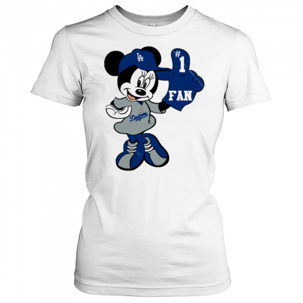 Minnie LA Dodgers Minnie Mouse Dodgers Fan Baseball shirt Women's T-shirt