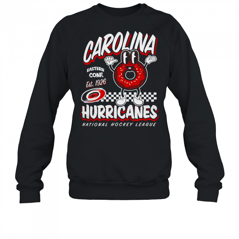 Mitchell & Ness Carolina Hurricanes Black Local Food 2025 T-Shirt Sweatshirt