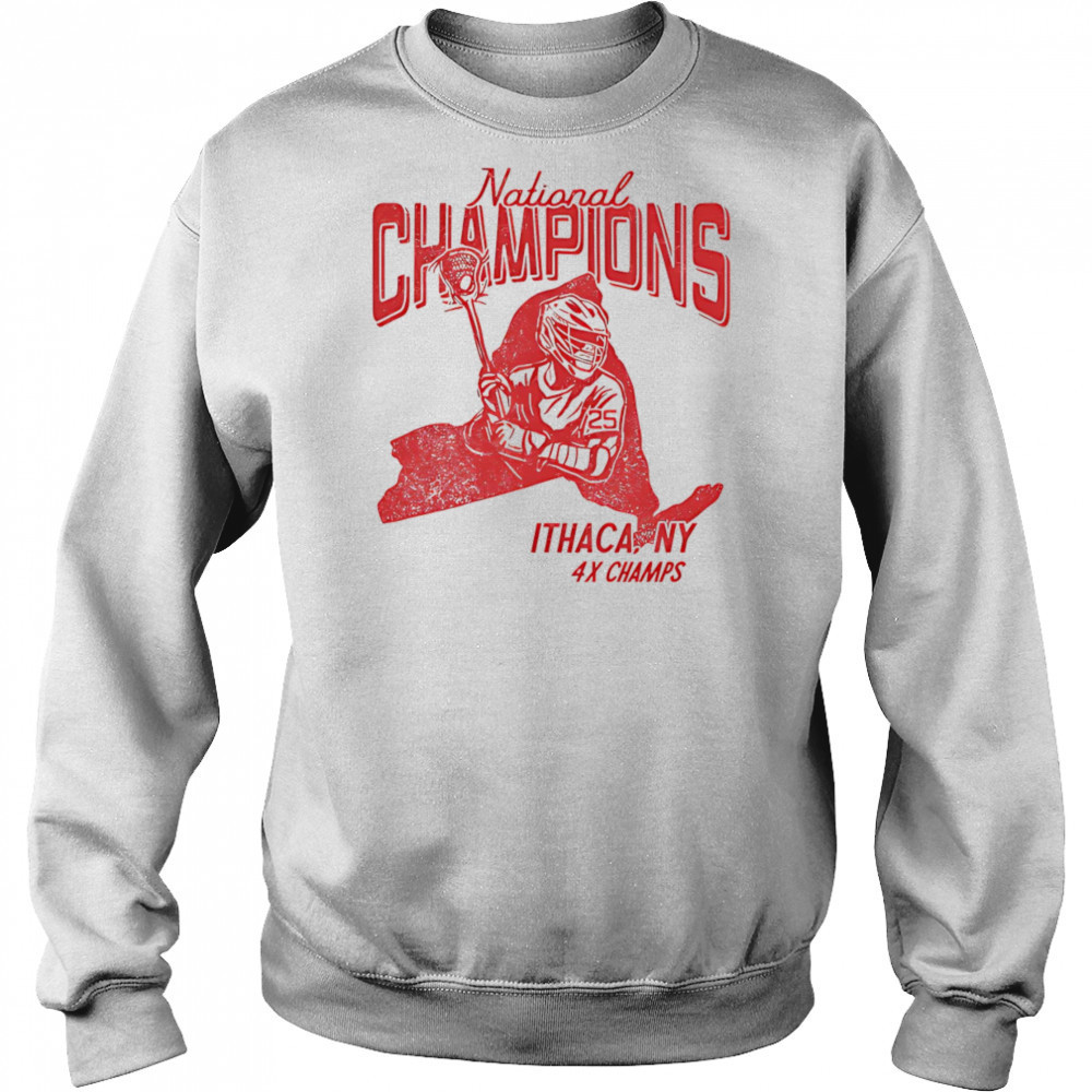 National Champions Ithaca NY 4x Champs shirt Hoodie