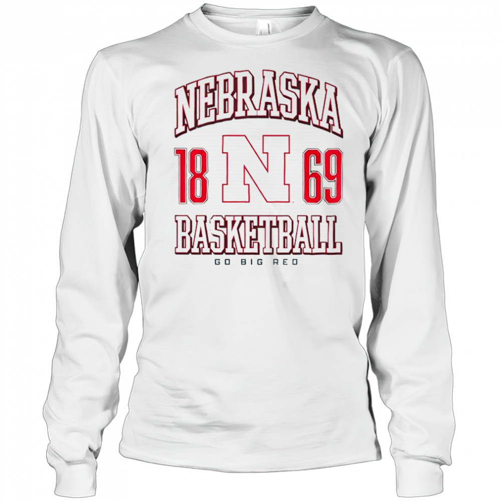 Nebraska Cornhuskers Basketball T-Shirt Long Sleeved
