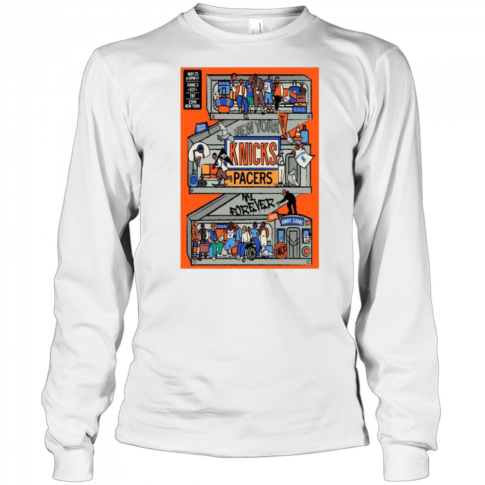 New York Knick New Game Day Series 2025 ECF Campaign NBA Shirt Long Sleeved
