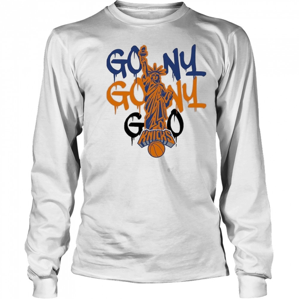 New York Knicks Liberty Go NY Go Shirt Long Sleeved