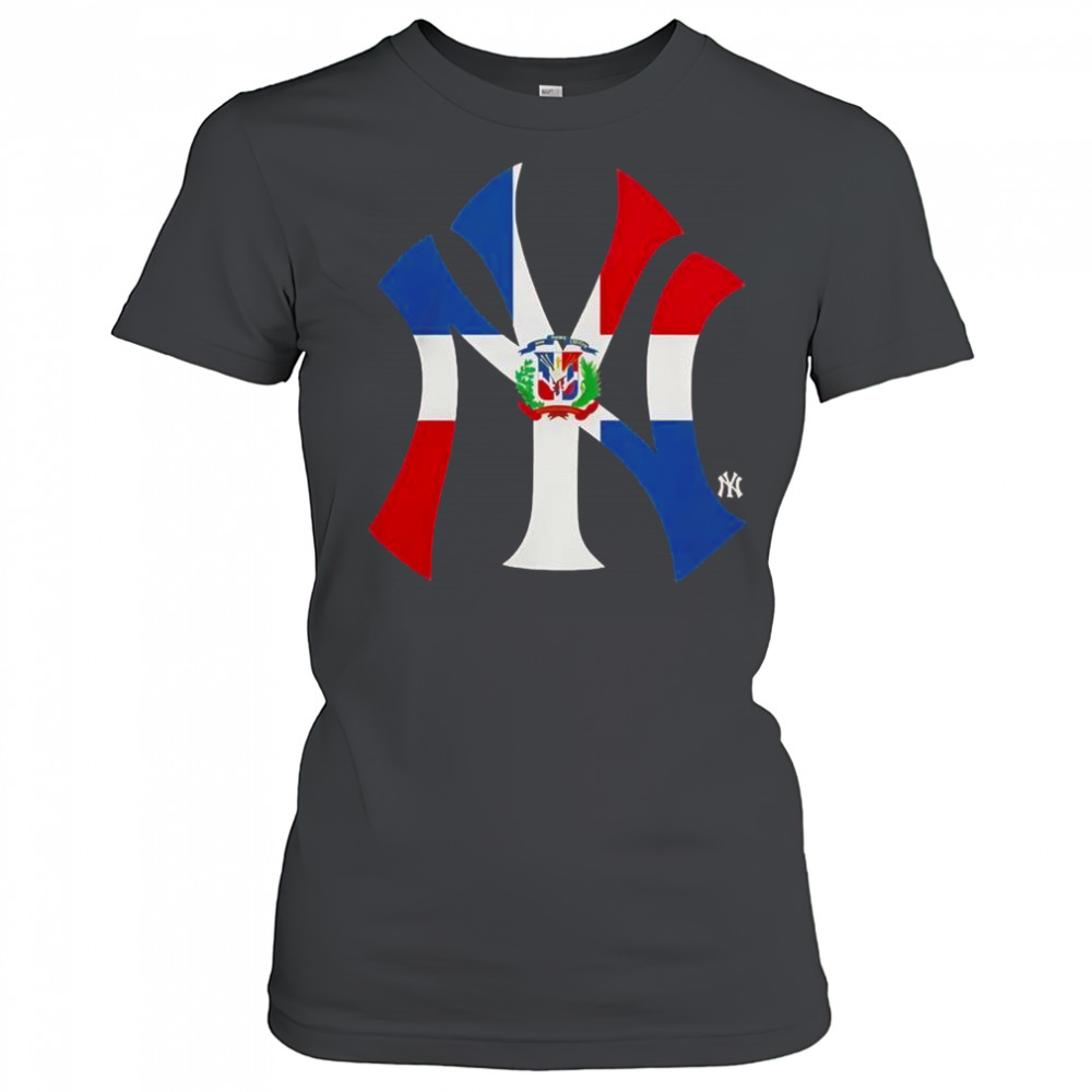 New York Yankees Dominican Republic Flag Logo T-Shirt Women's T-shirt
