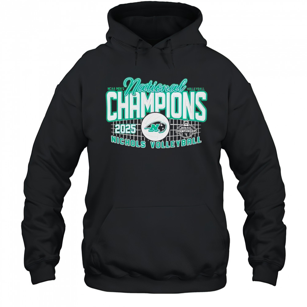 Nichols 2025 NCAA Men’s Volleyball National Champions T-Shirt Hoodie