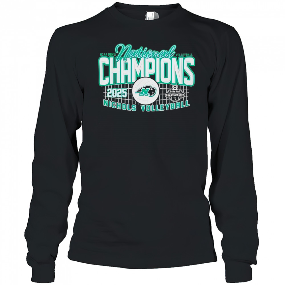 Nichols 2025 NCAA Men’s Volleyball National Champions T-Shirt Long Sleeved