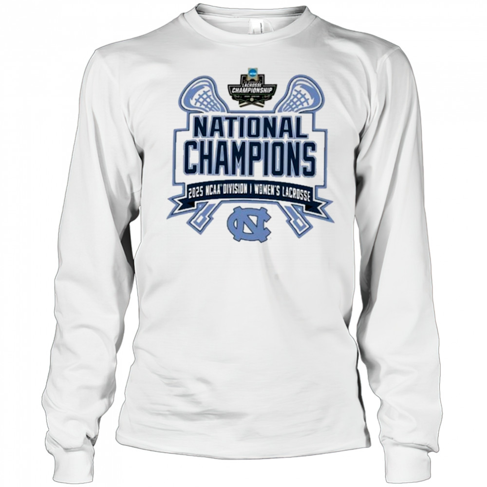North Carolina Tar Heels 2025 NCAA Women’s Lacrosse National Champions Jersey Shirt Long Sleeved