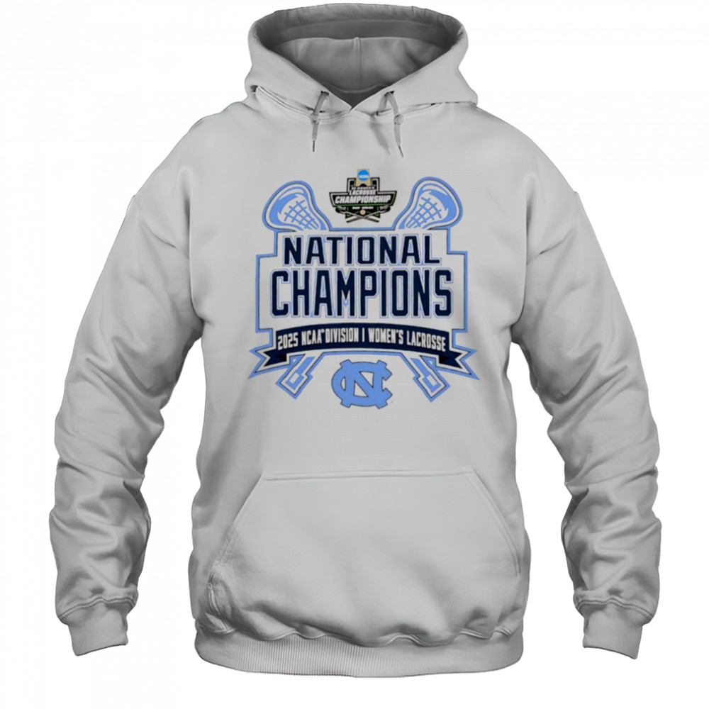 North Carolina Tar Heels National Champions 2025 NCAA DI women’s Lacrosse logo T shirt Hoodie