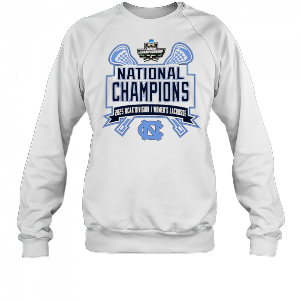 North Carolina Tar Heels National Champions 2025 NCAA DI women’s Lacrosse logo T shirt Sweatshirt