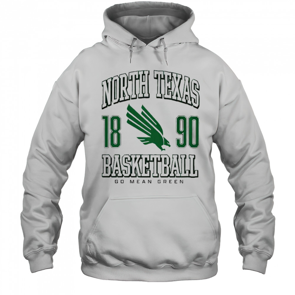 North Texas Mean Green Basketball T-Shirt Hoodie
