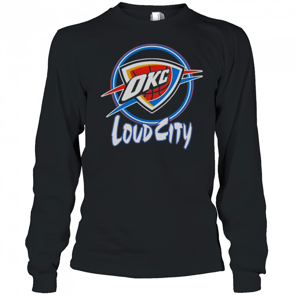 OKC Thunder Neon Loud City T-Shirt Long Sleeved