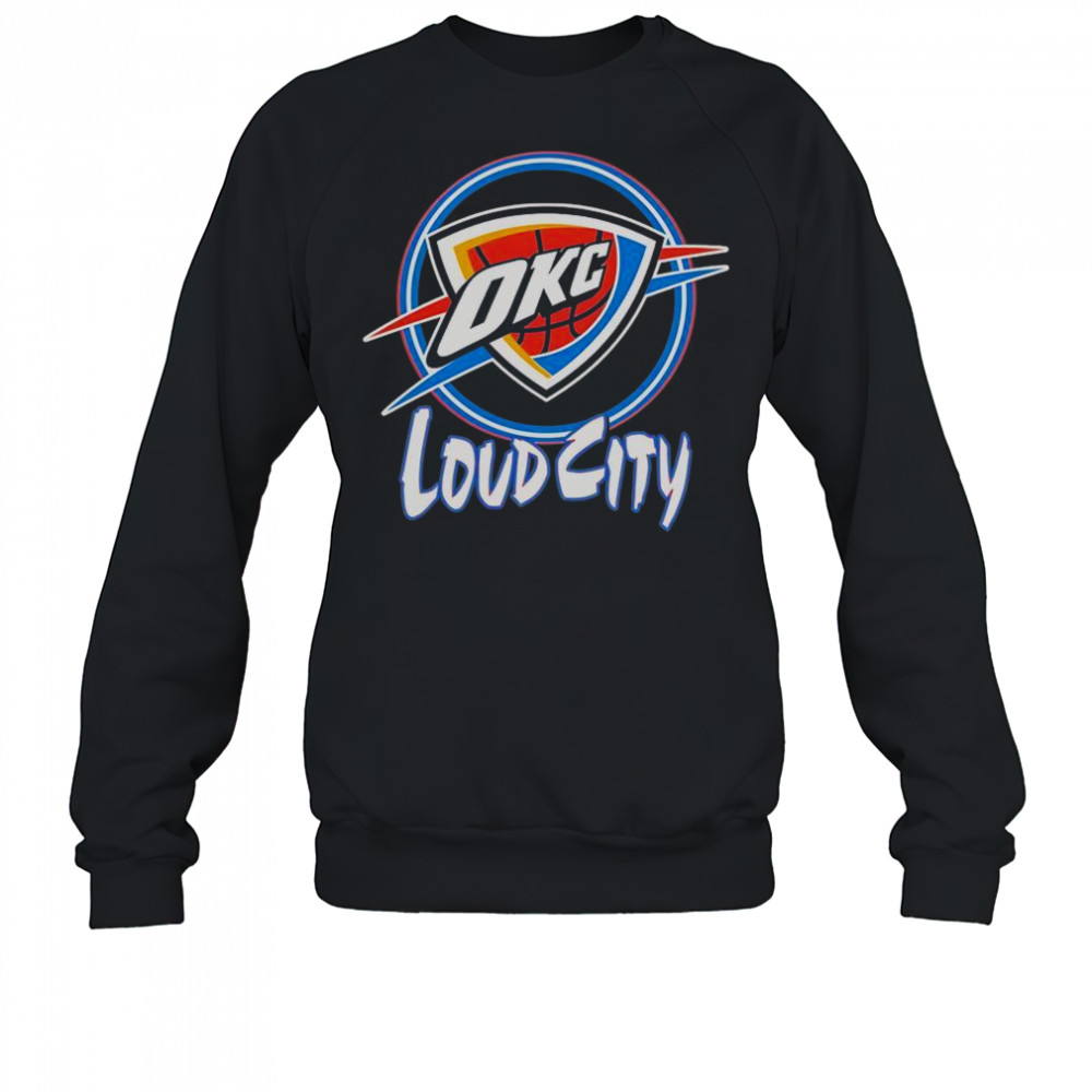 OKC Thunder Neon Loud City T-Shirt Sweatshirt