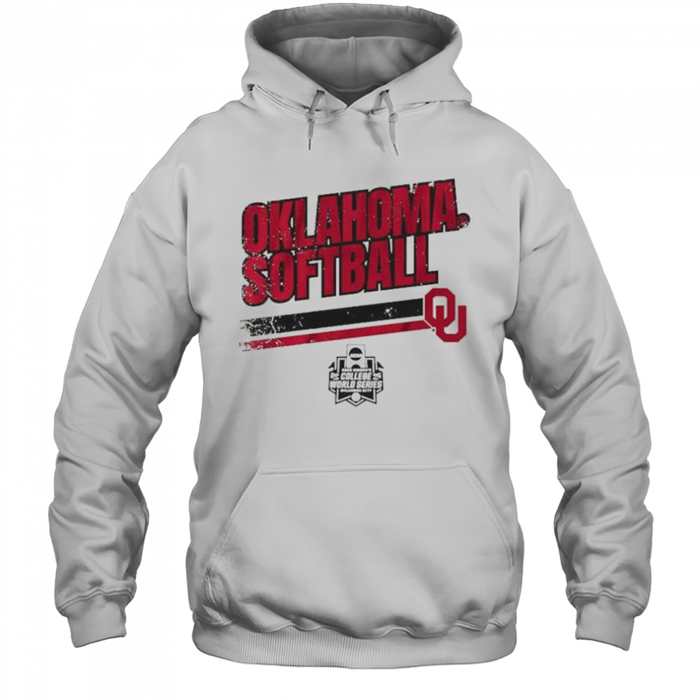 Oklahoma Sooners Softball Women’s NCAA College World Series Stripe t-shirt Hoodie