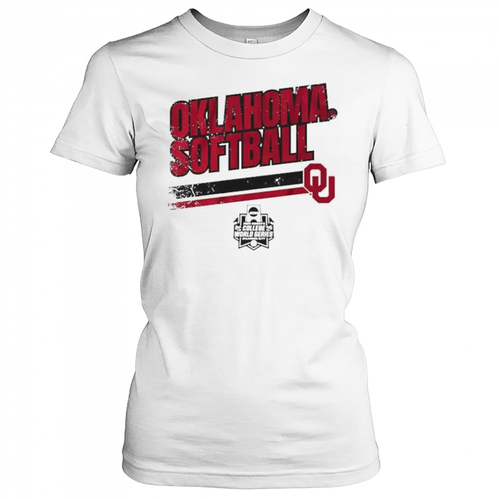 Oklahoma Sooners Softball Women’s NCAA College World Series Stripe t-shirt Women's T-shirt