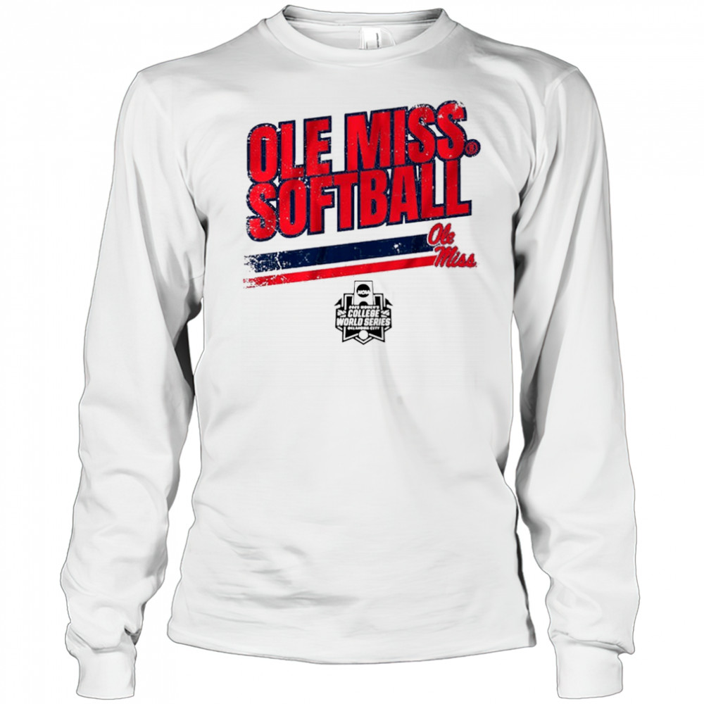 Ole Miss Rebels Softball Women’s College World Series Stripe NCAA 2025 t-shirt Long Sleeved