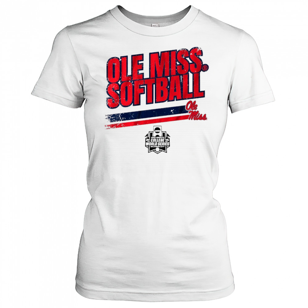 Ole Miss Rebels Softball Women’s College World Series Stripe NCAA 2025 t-shirt Women's T-shirt