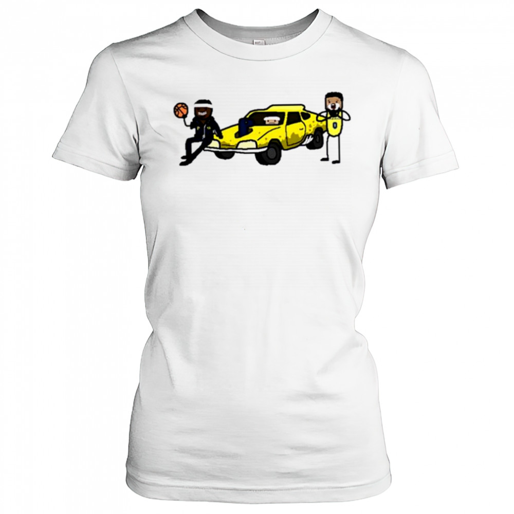 Pacer’s are 6 1 on the road Pacers road Warriors cartoon shirt Women's T-shirt