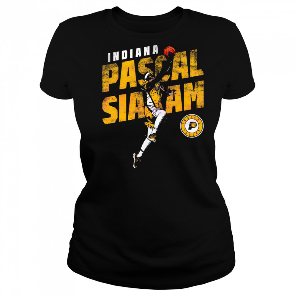 Pascal Siakam Indiana Pacers Basketball Slant retro shirt Women's T-shirt