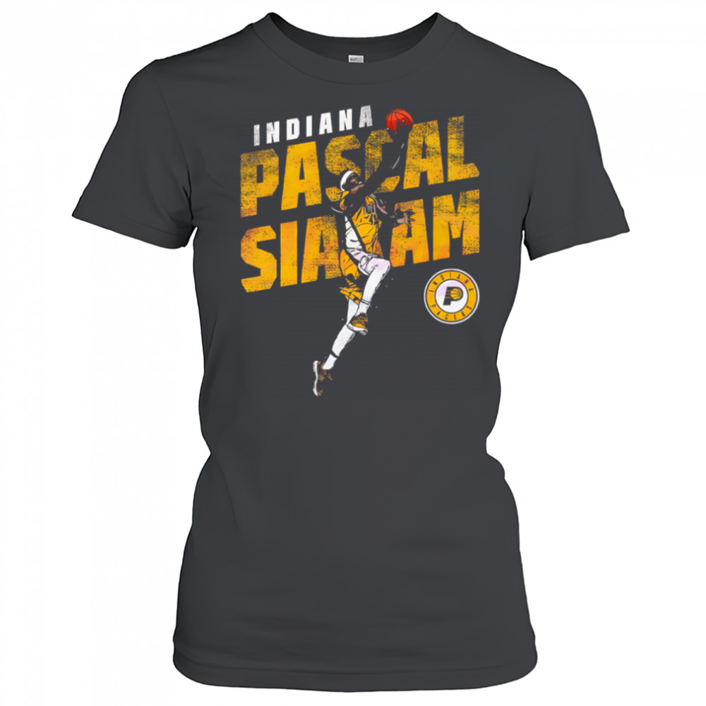 Pascal Siakam Indiana Pacers Basketball Slant retro shirt Women's T-shirt