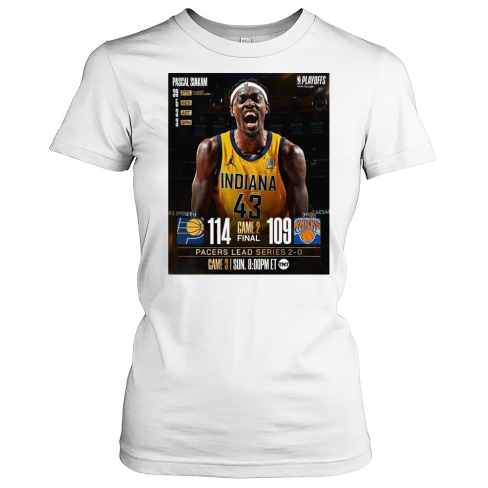 Pascal Siakam Pacers Lead Series 2-0 Over Knicks Game 3 t-shirt Women's T-shirt