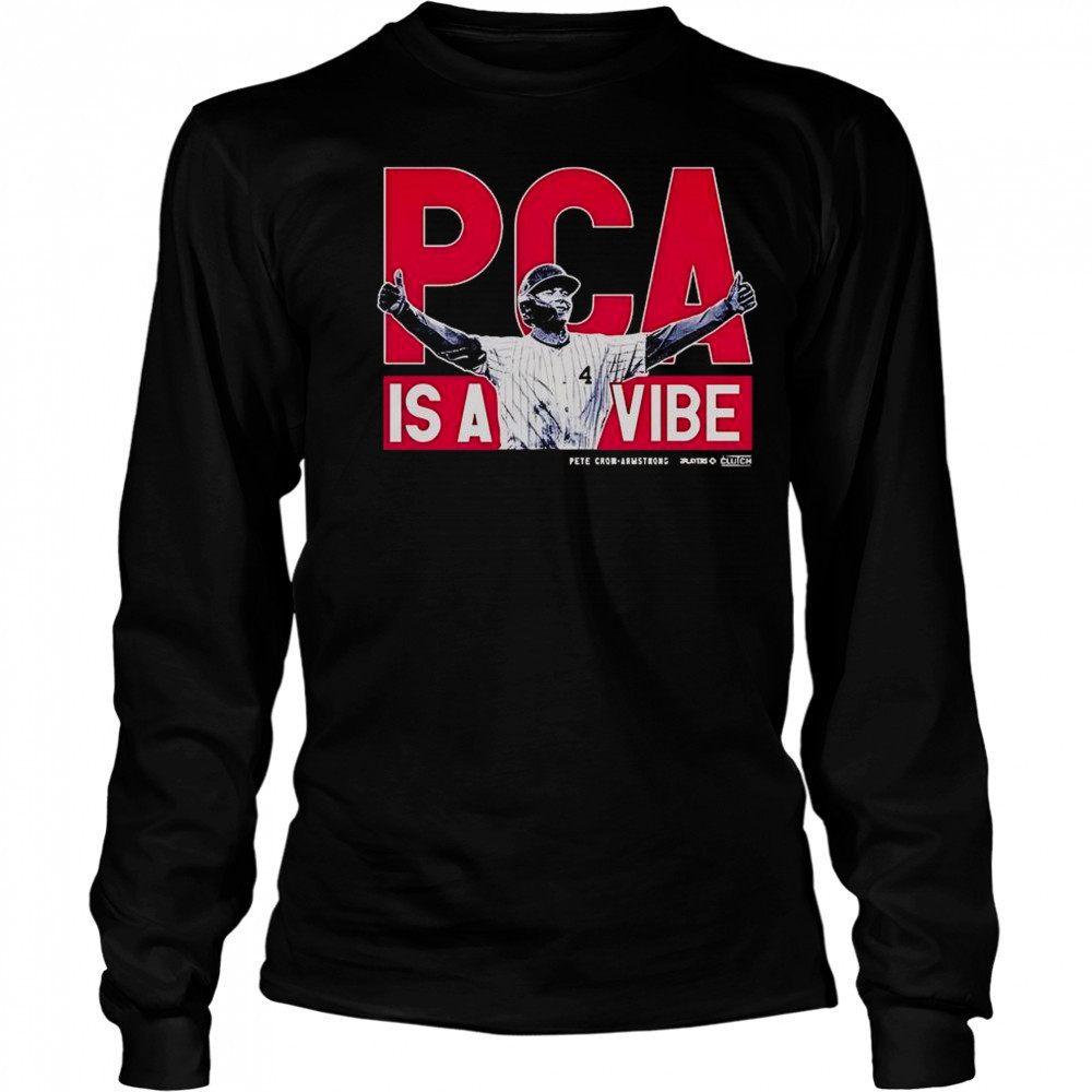 PCA Is A Vibe! Pete Crow-Armstrong MLBPA T-Shirt Long Sleeved