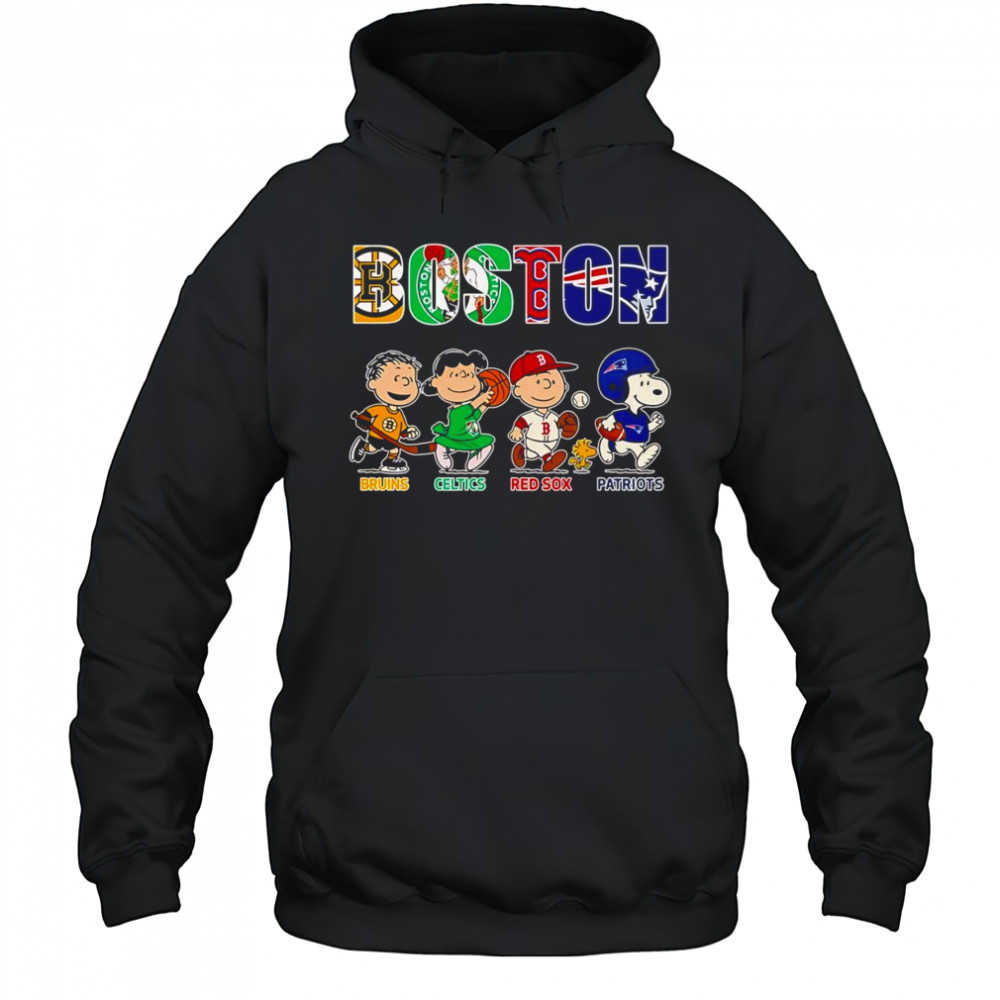 Peanuts Boston Bruins Celtics Red Sox Patriots shirt Hoodie